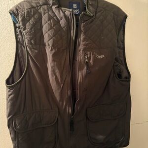Chaps Men's Dark Gray Quilted Vest